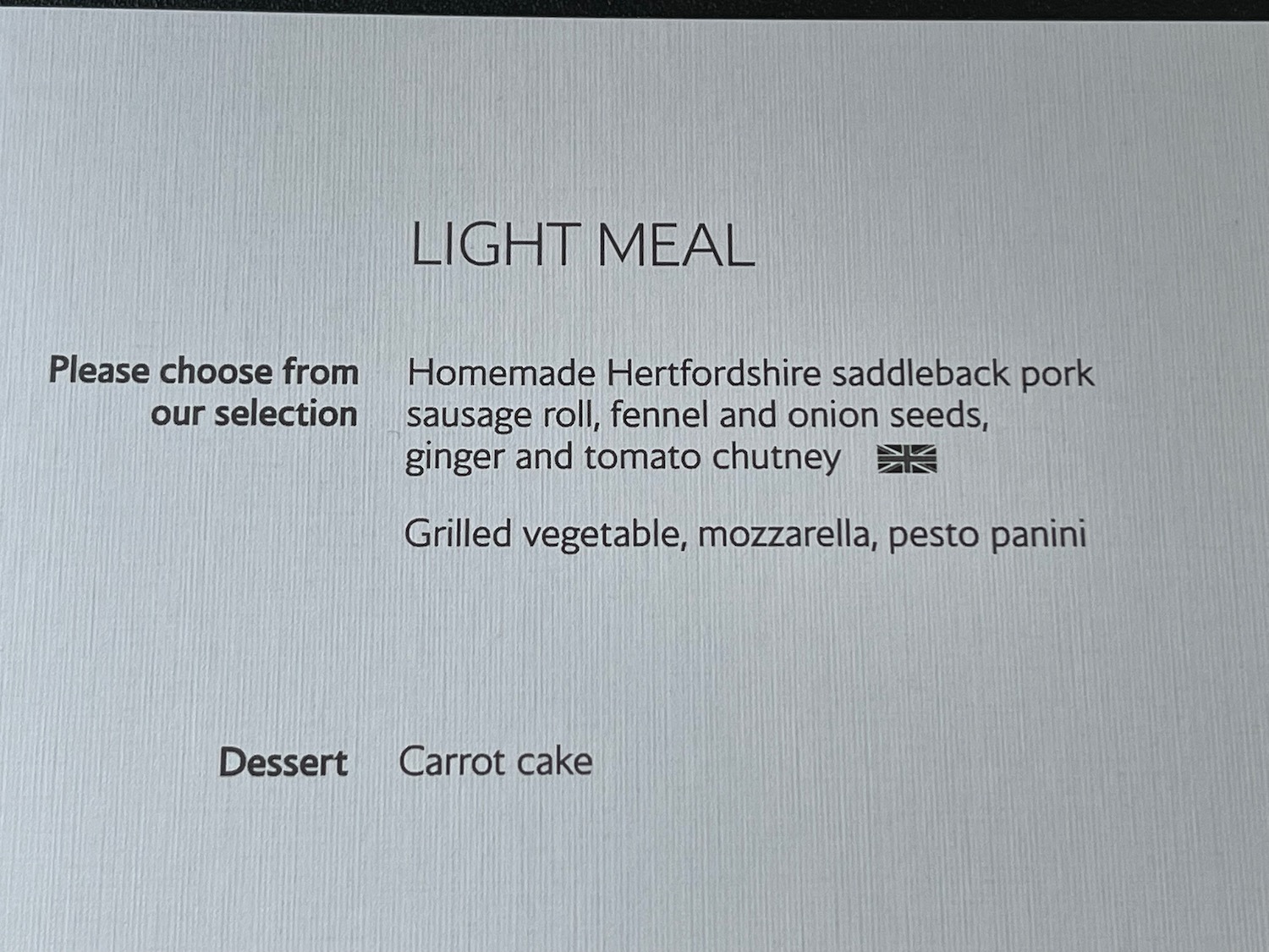 a menu of a restaurant