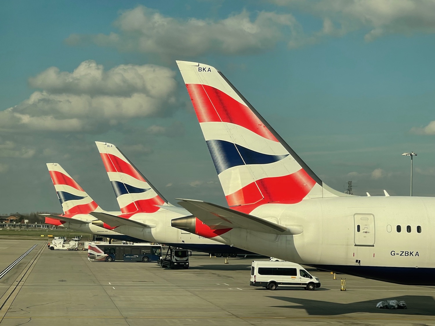 airplanes parked on a runway