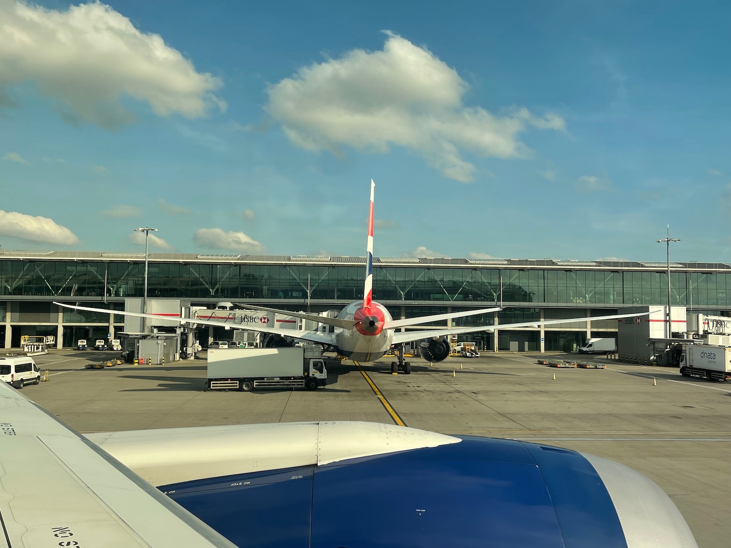 an airplane on the tarmac