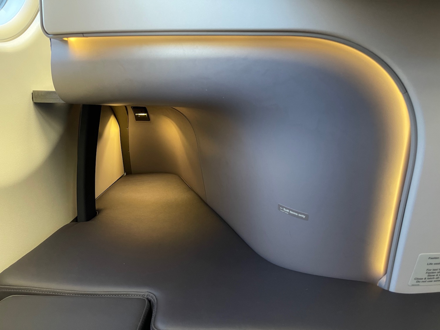 a seat in a plane