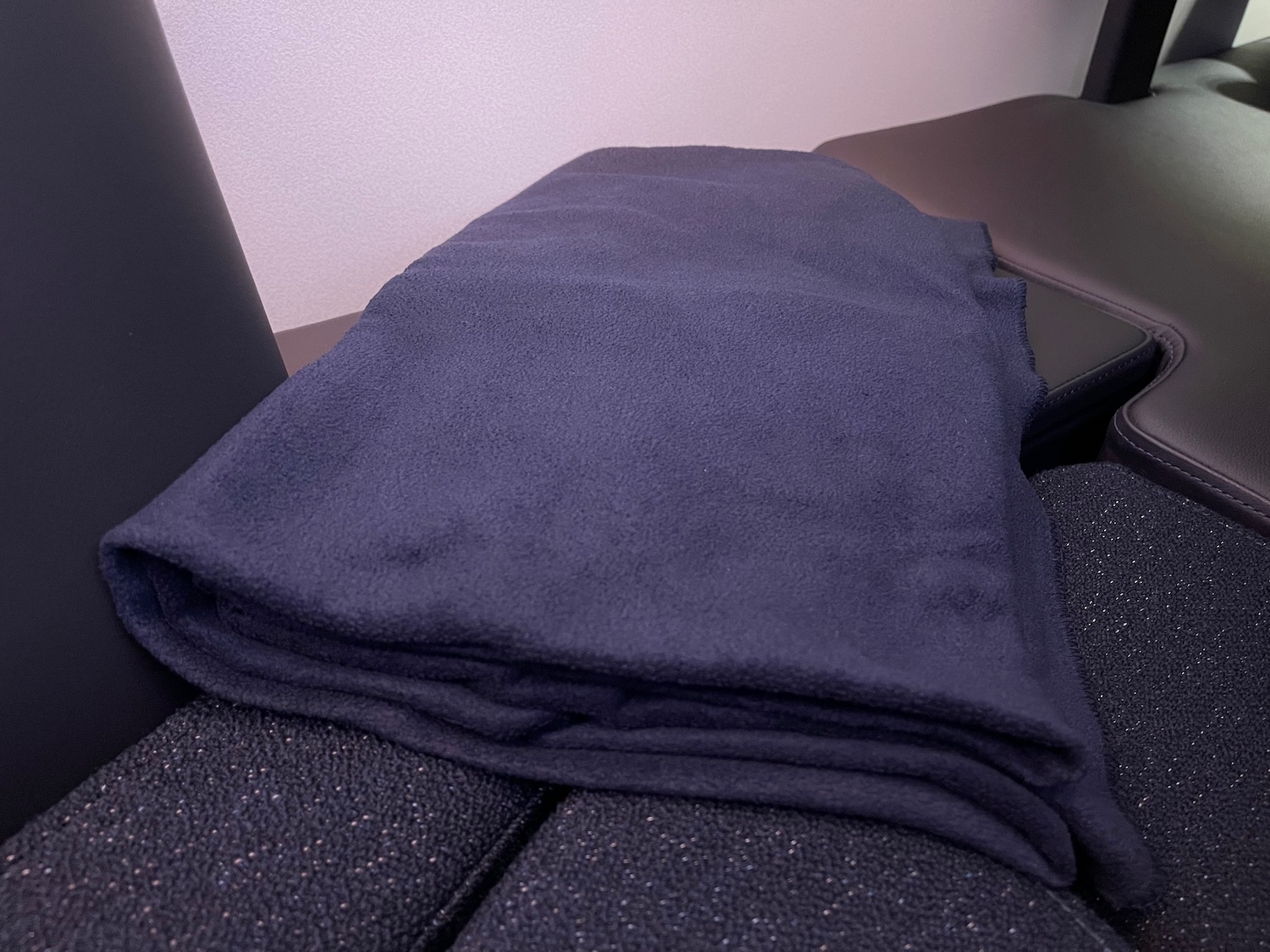 a blanket on a chair