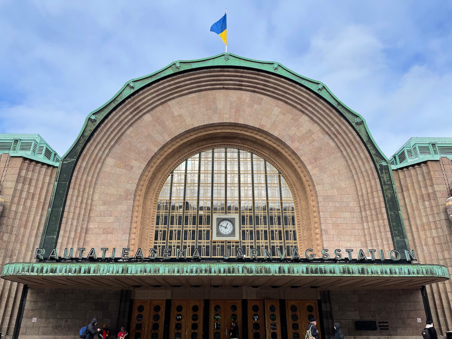 a building with a clock on top