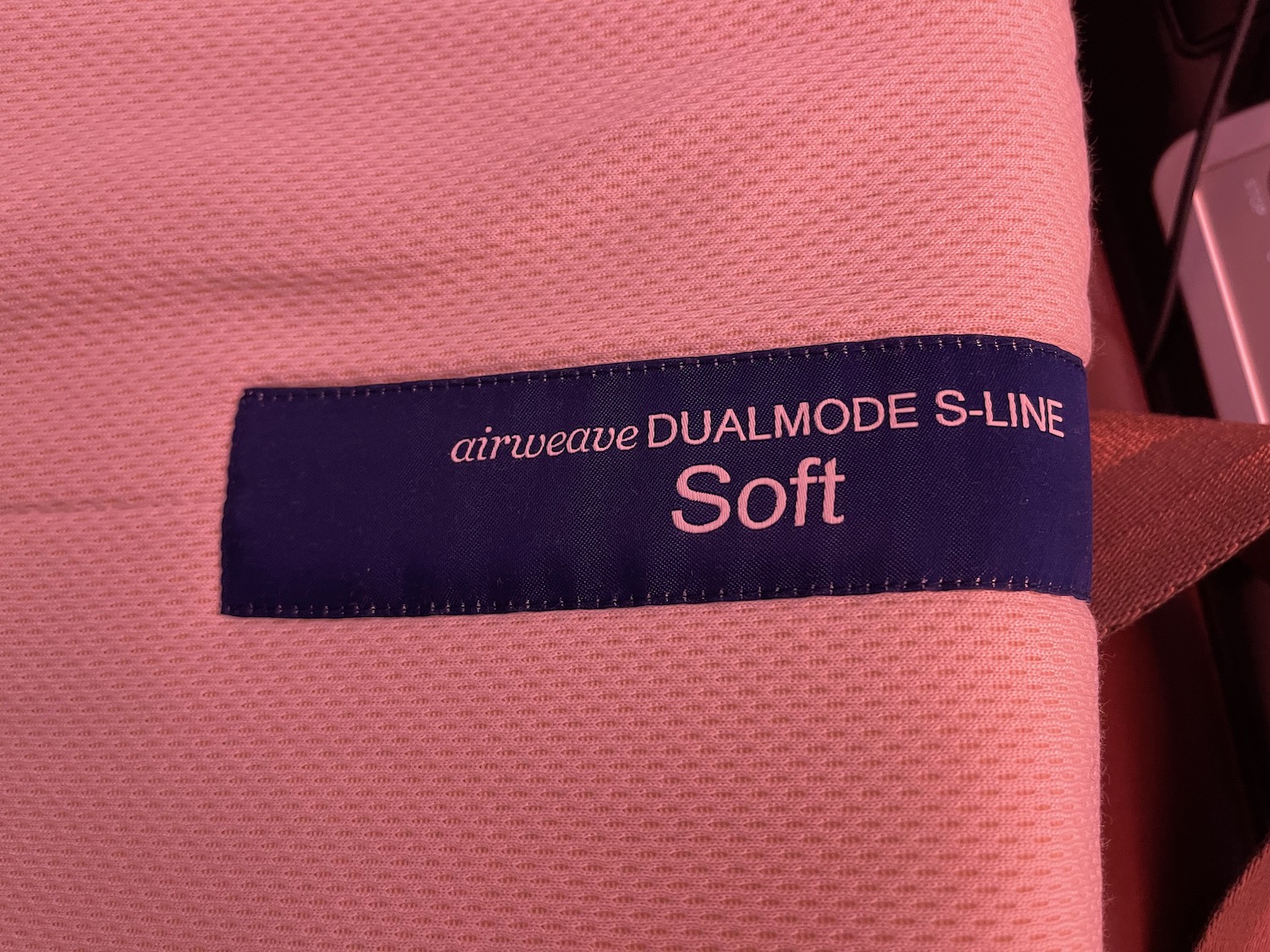 a close up of a clothing label