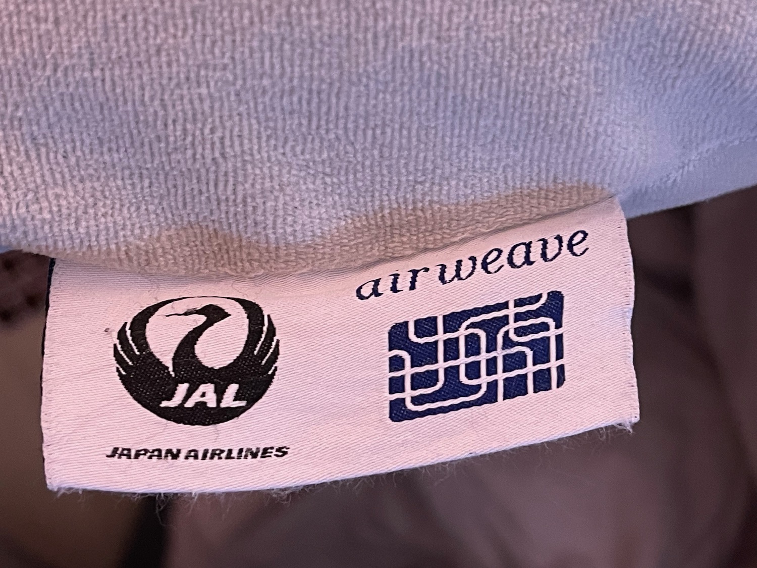 a label on a fabric