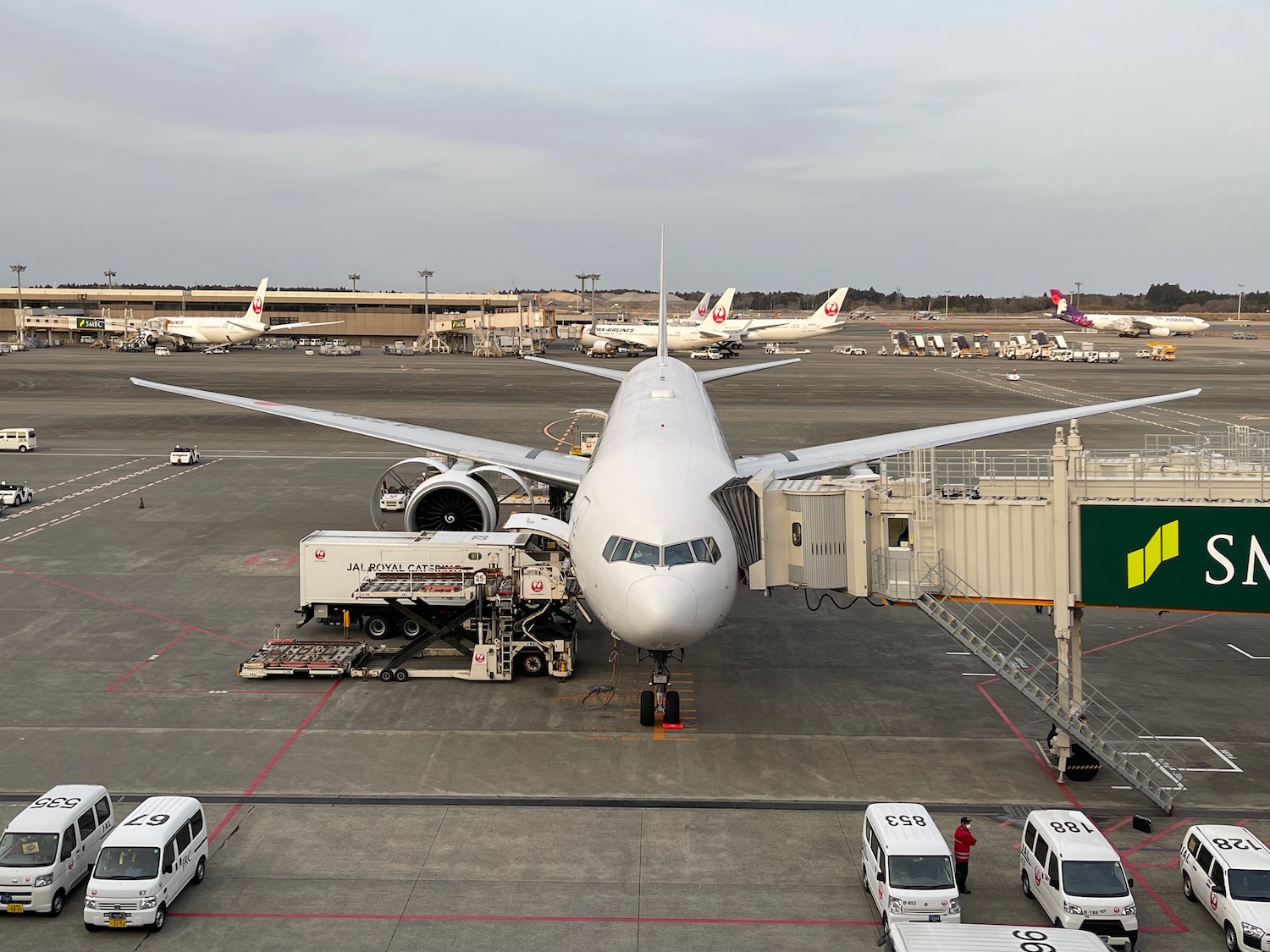 an airplane at an airport