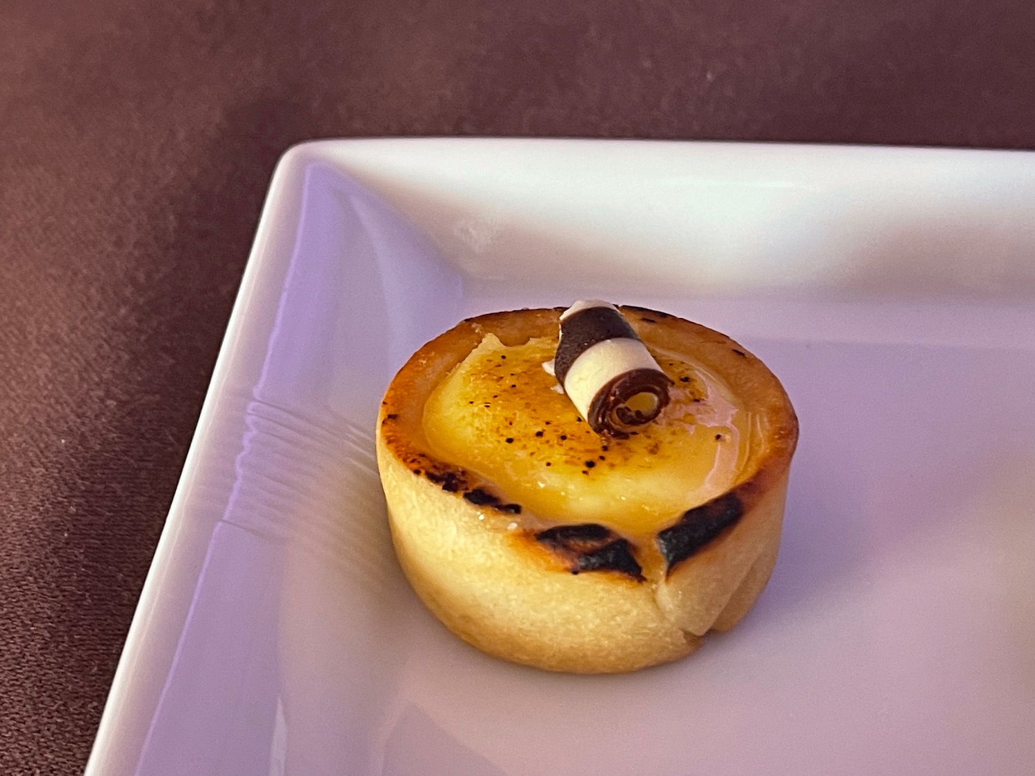a small pastry on a plate