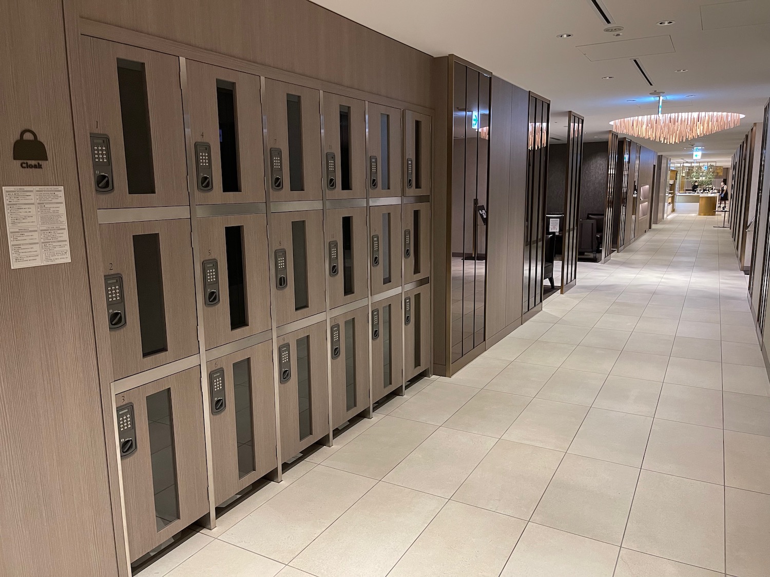 a hallway with lockers and lockers