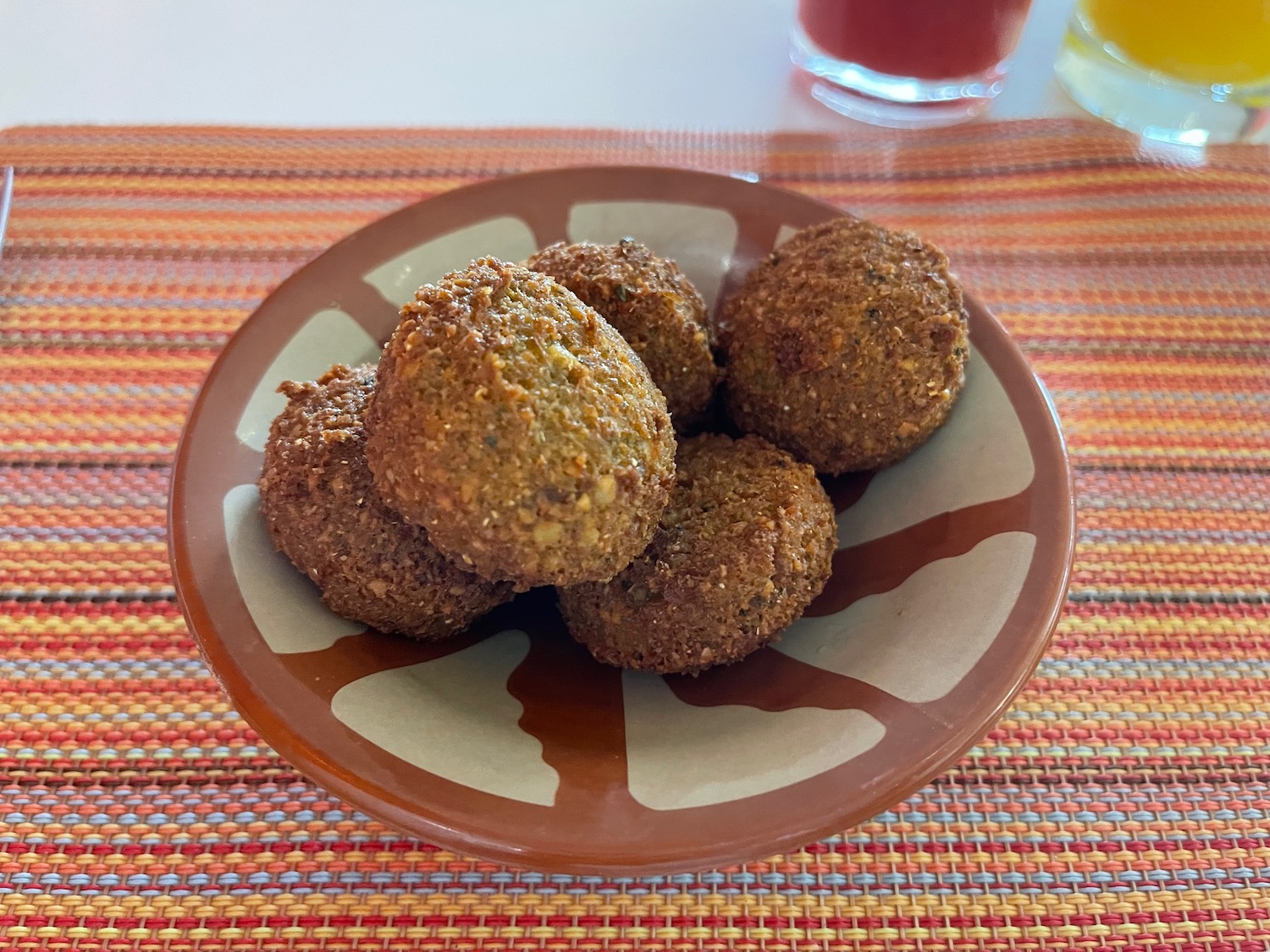 a bowl of food on a table