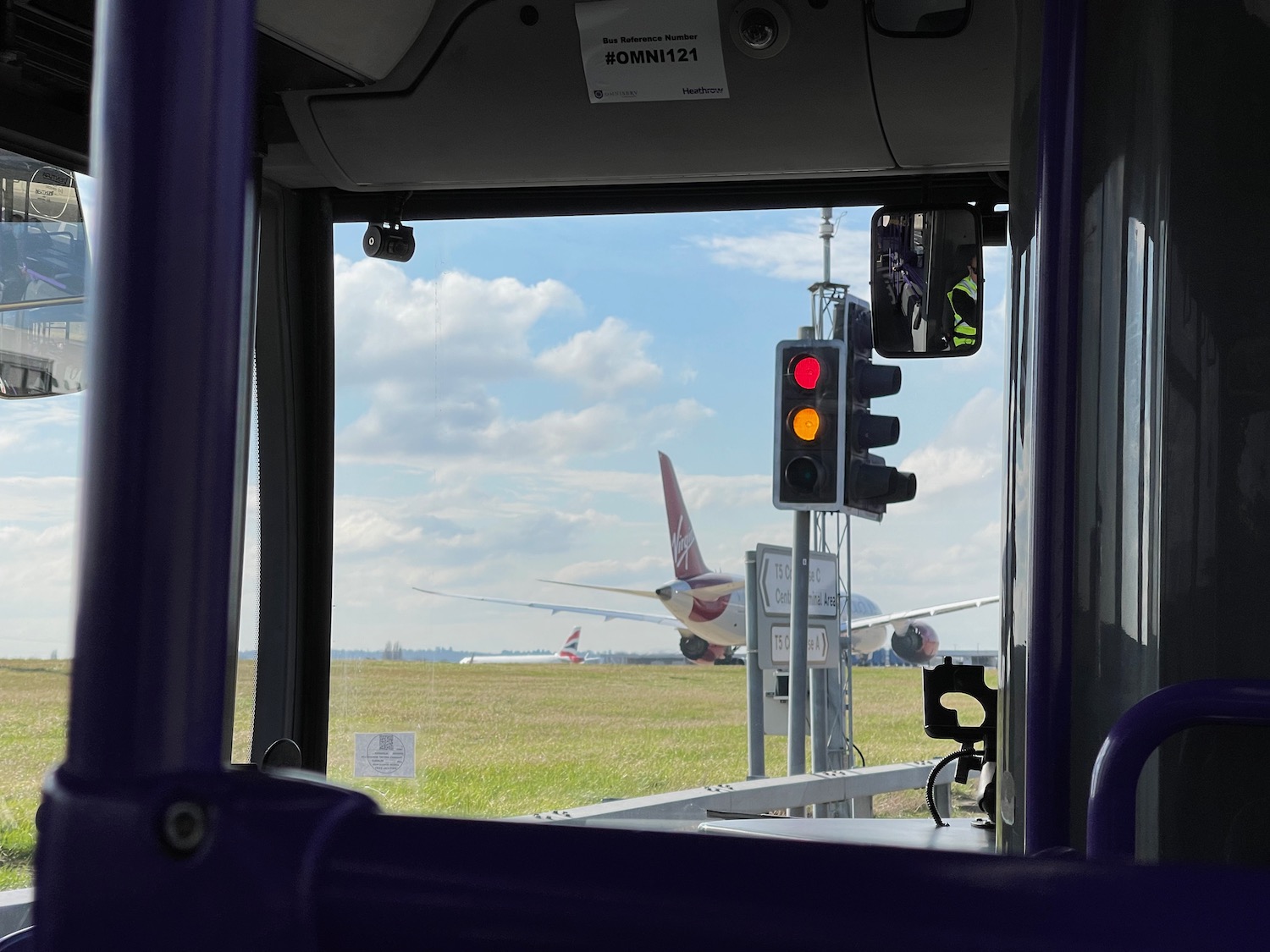 a view from a window of an airplane