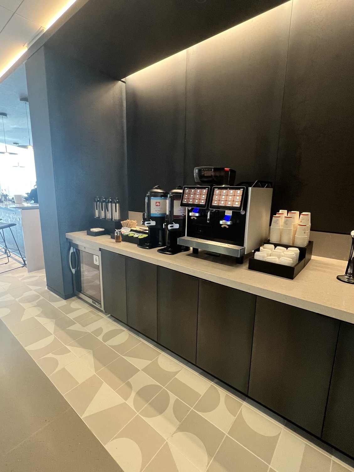 a coffee machine on a counter