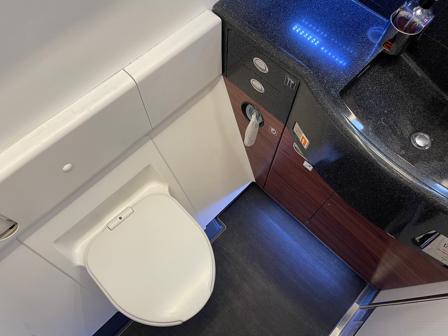 a toilet in a bathroom