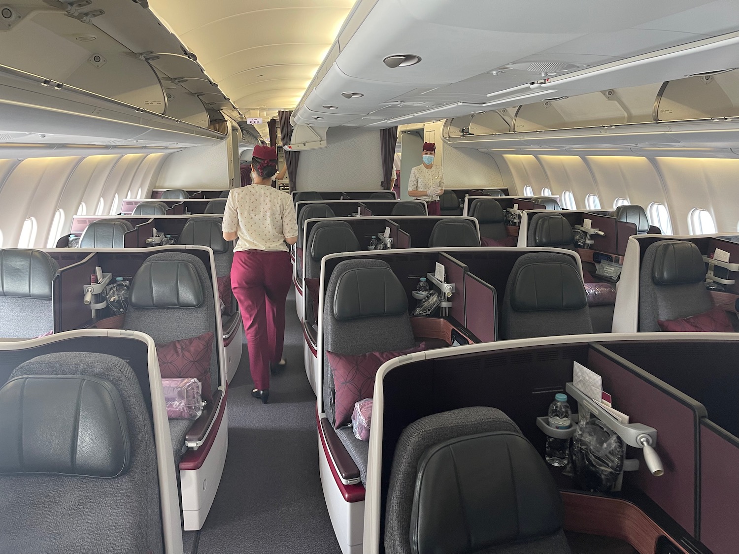 For its business and first-class passengers, Qatar Airways has