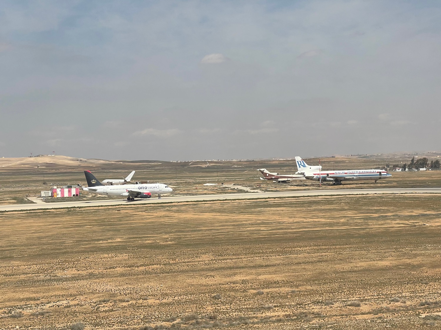 airplanes on a runway