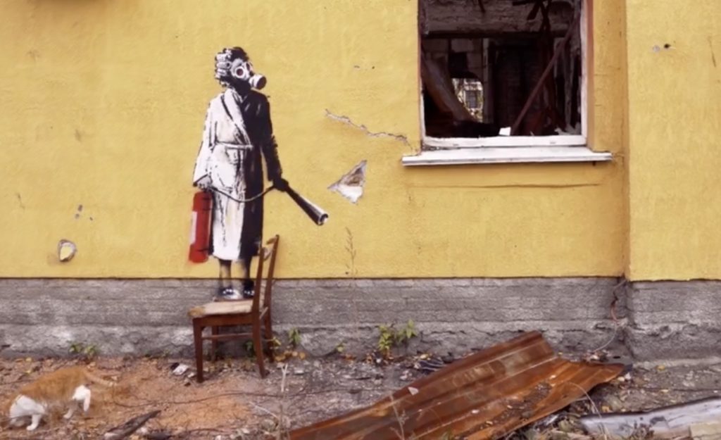 Banksy's War Art In Ukraine - Live and Let's Fly