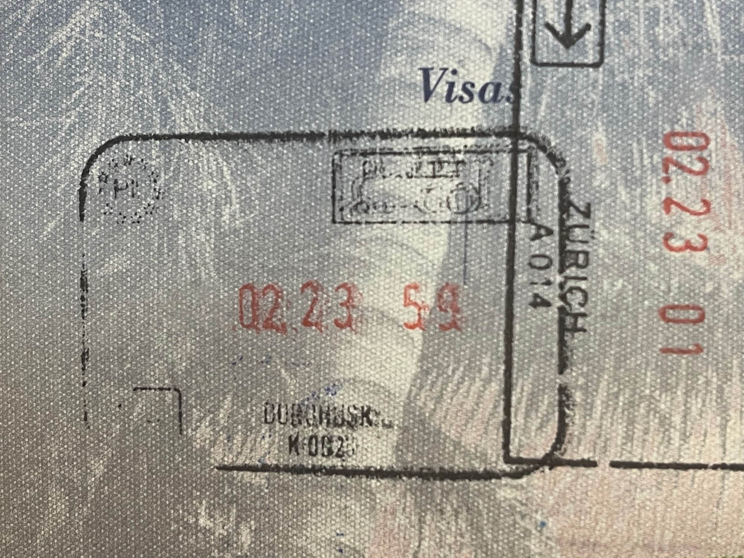 a close up of a passport