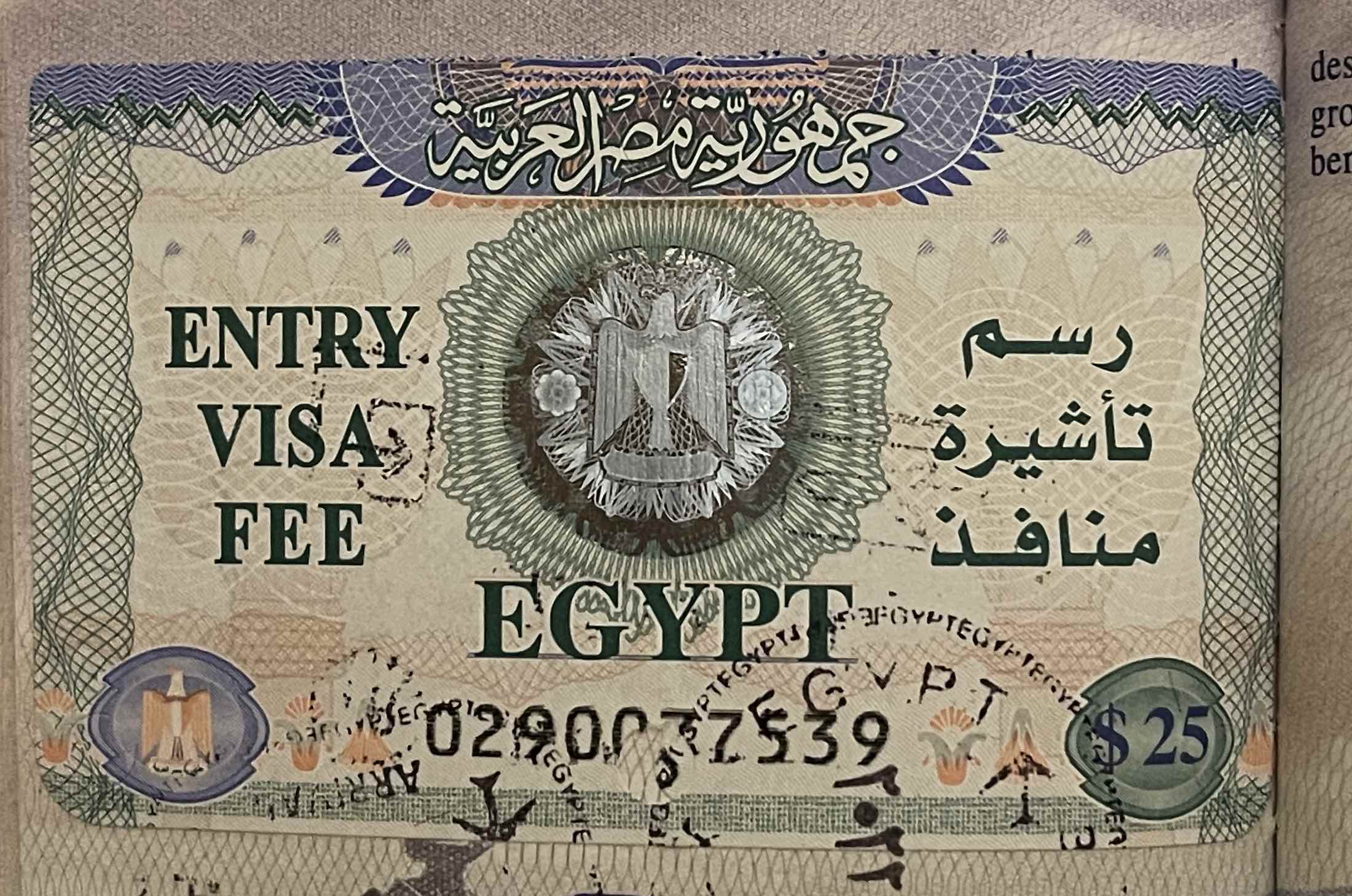 How To Obtain A Visa On Arrival In Egypt Live And Let s Fly