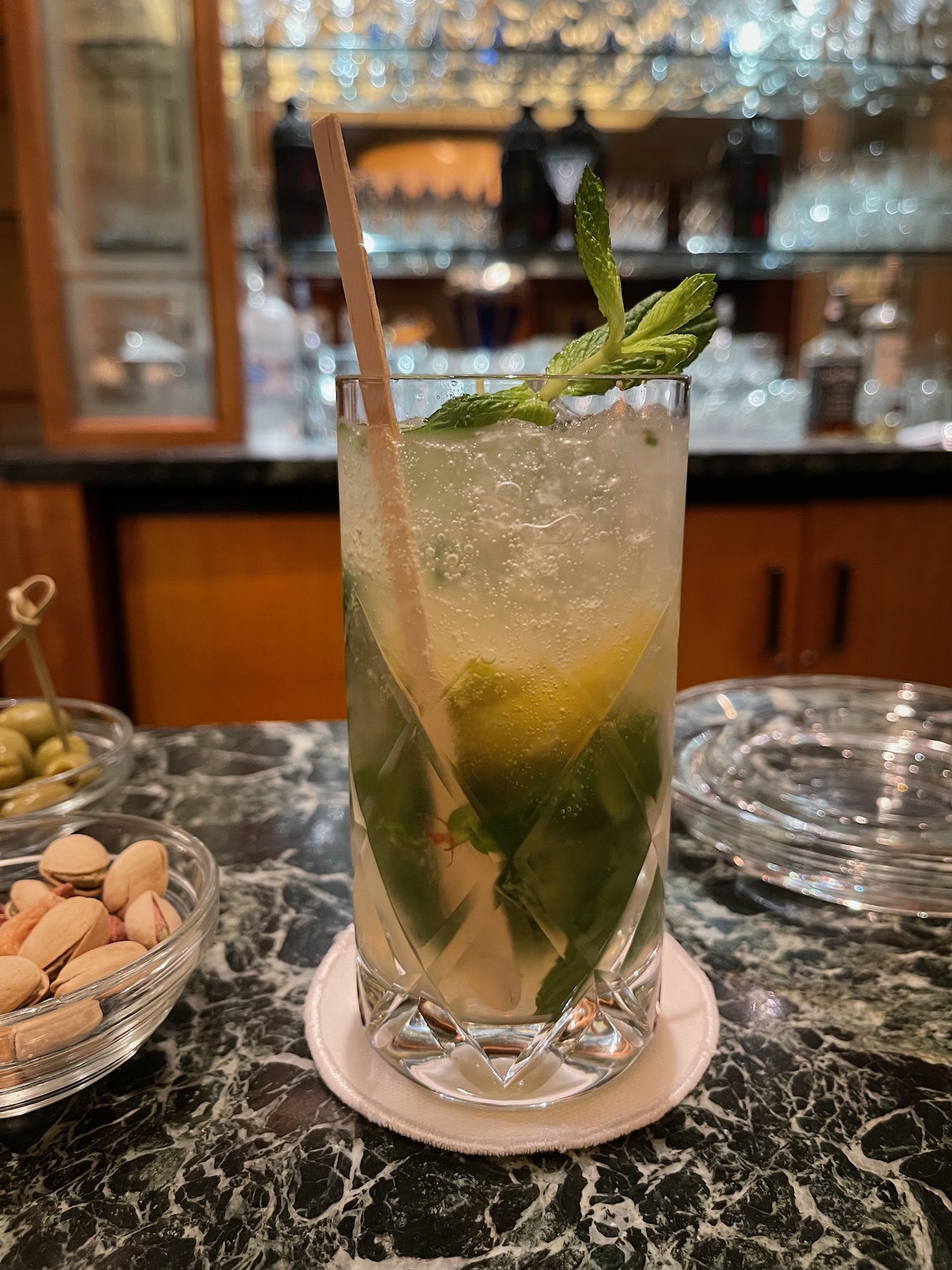 Mint mojito at FS Cairo Nile Plaza