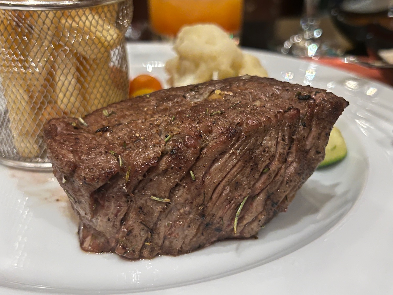 a piece of steak on a plate