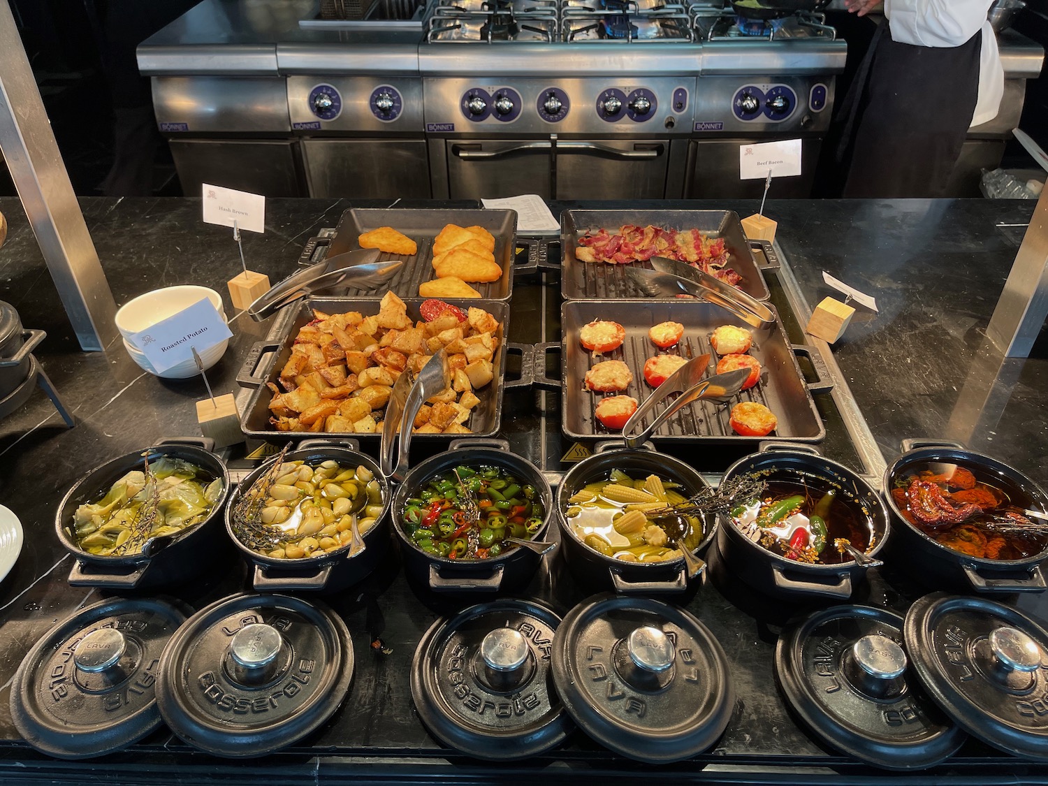 a group of food on a counter