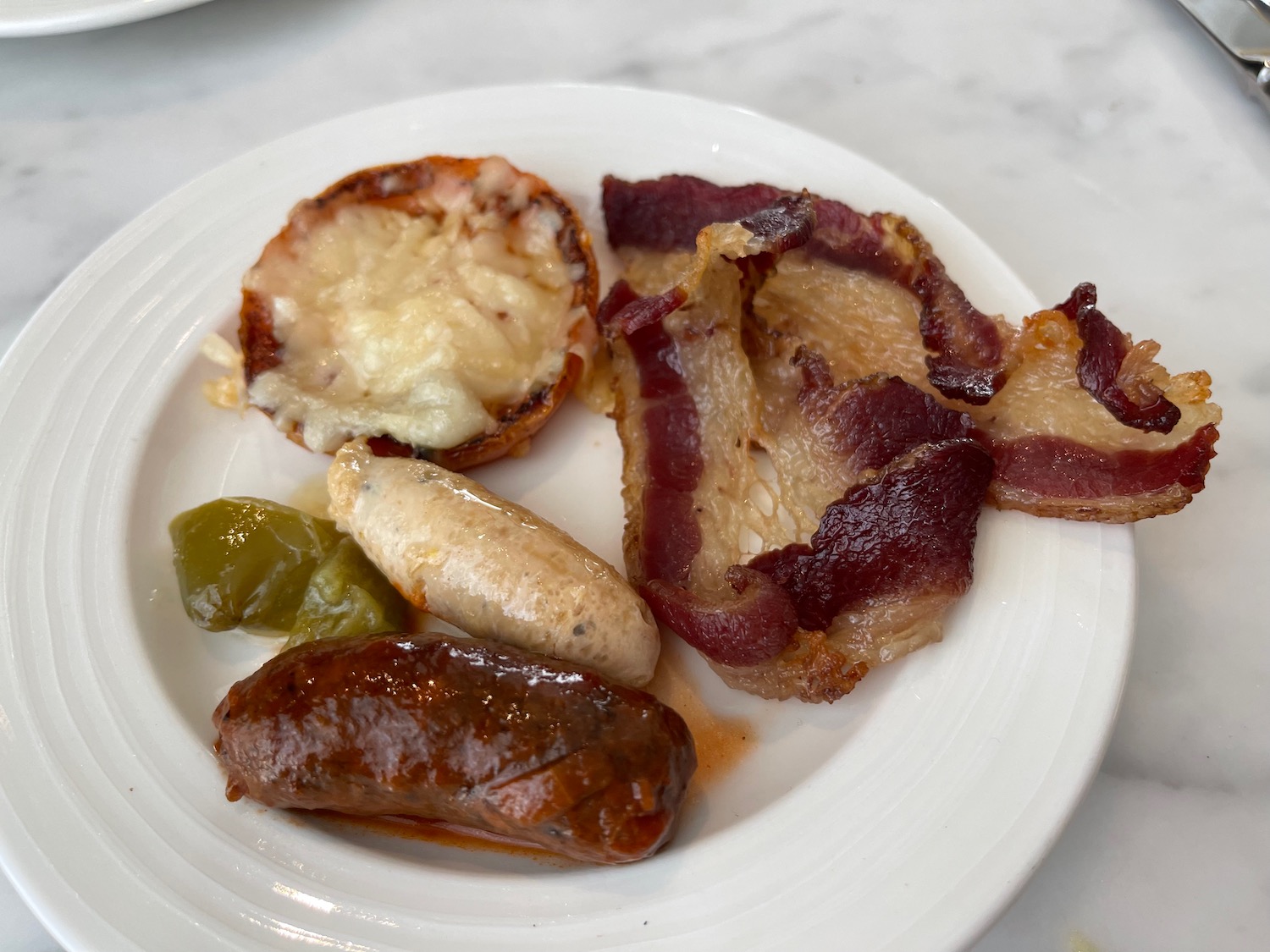 a plate of food on a table