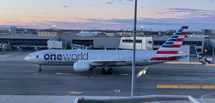 an airplane on the runway