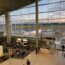 an airport with a large window