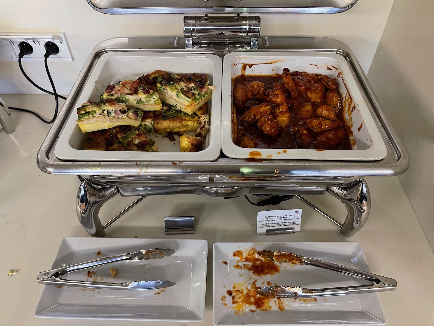 a tray of food on a table