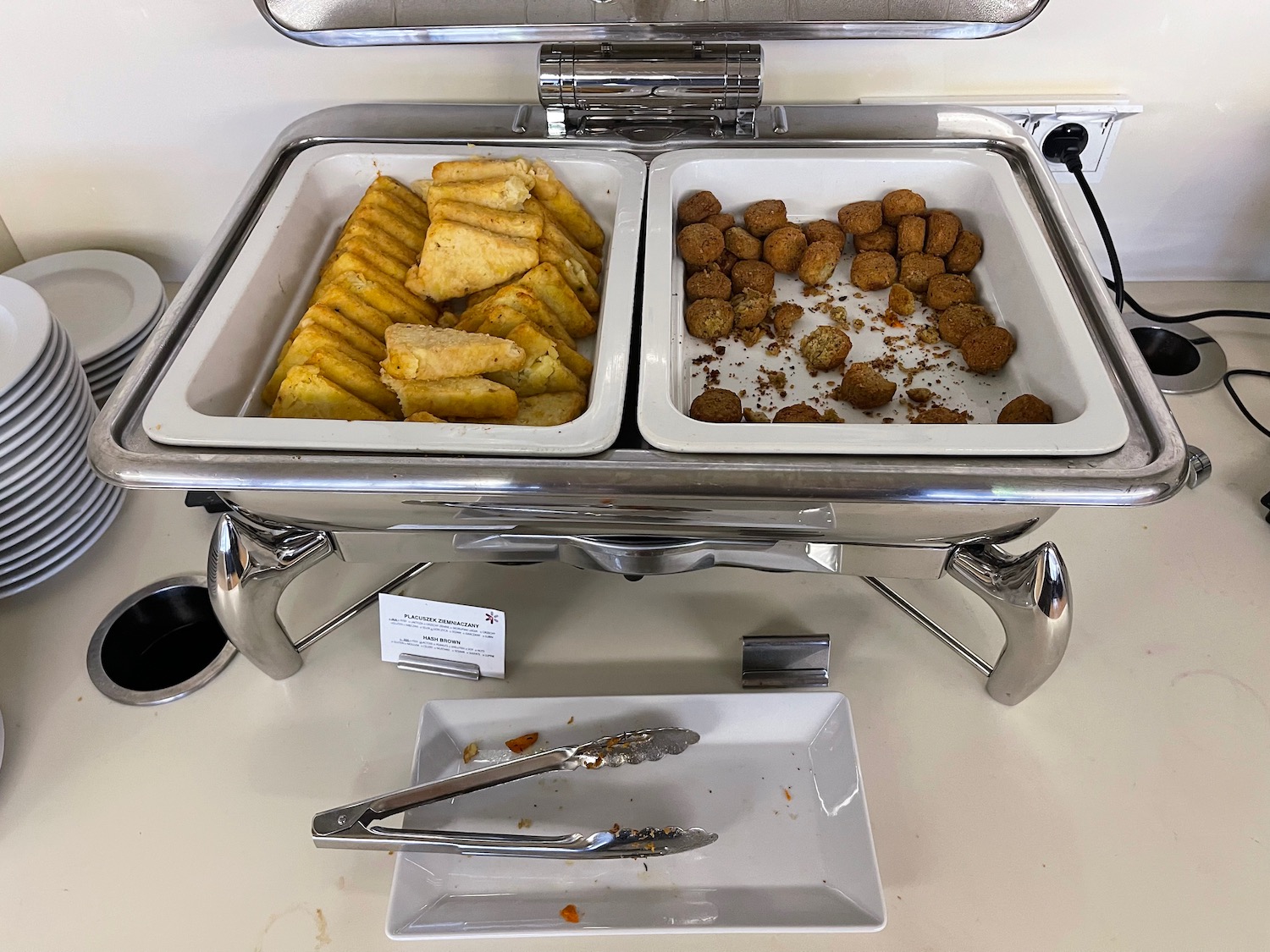 a tray of food on a table