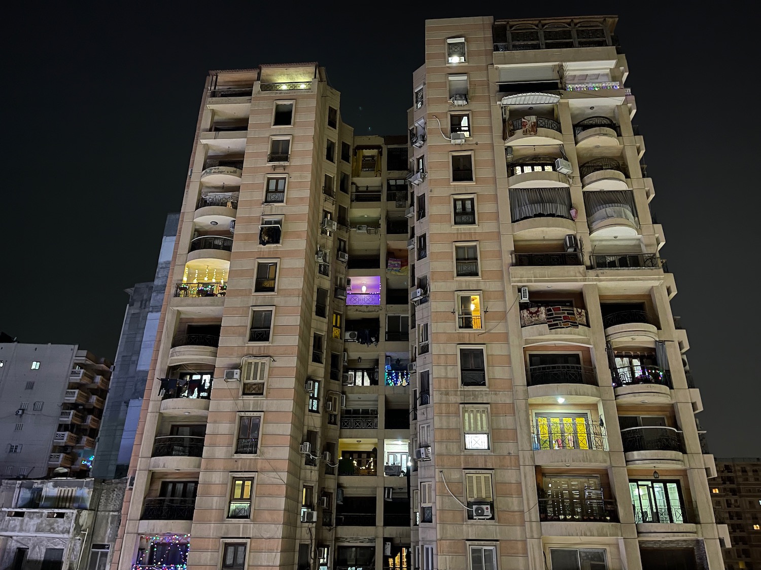 a tall building with many windows