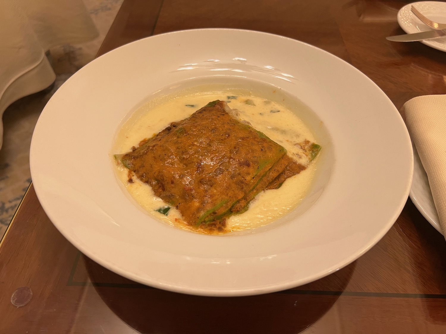 a plate of food on a table