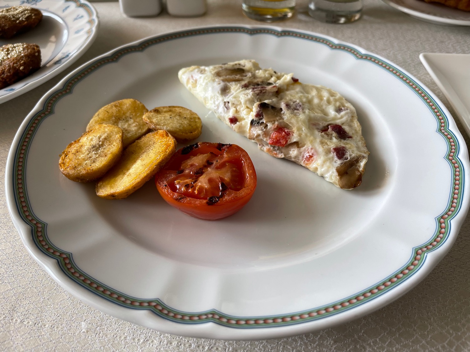 a plate of food on a table