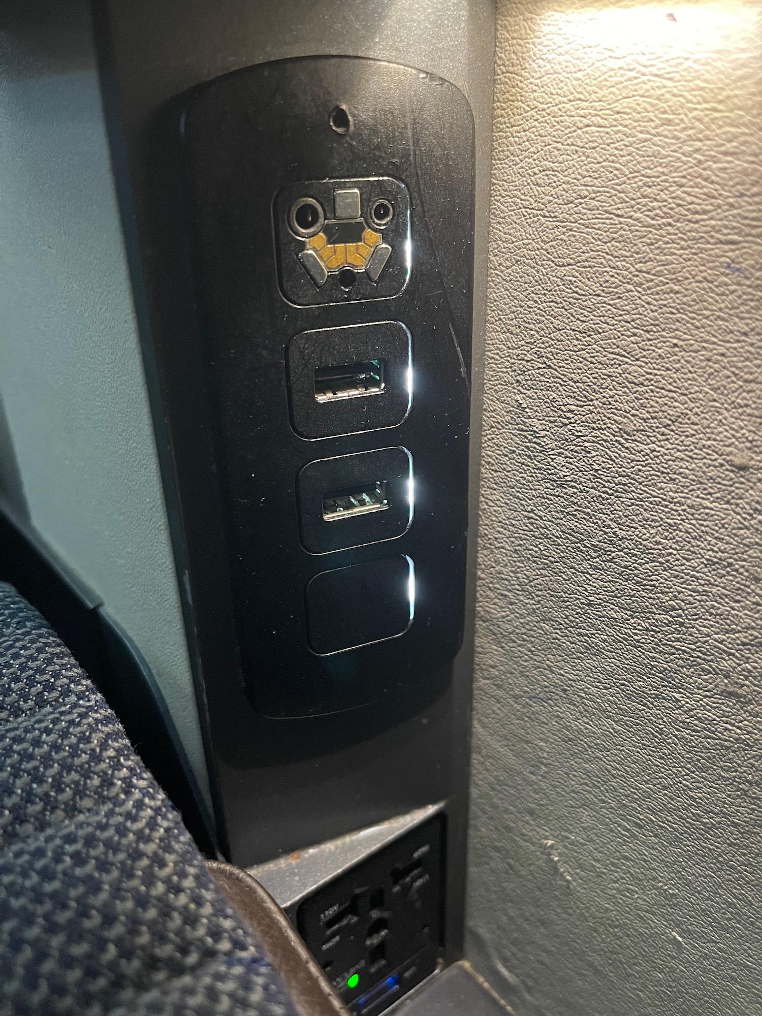 a close up of a power outlet