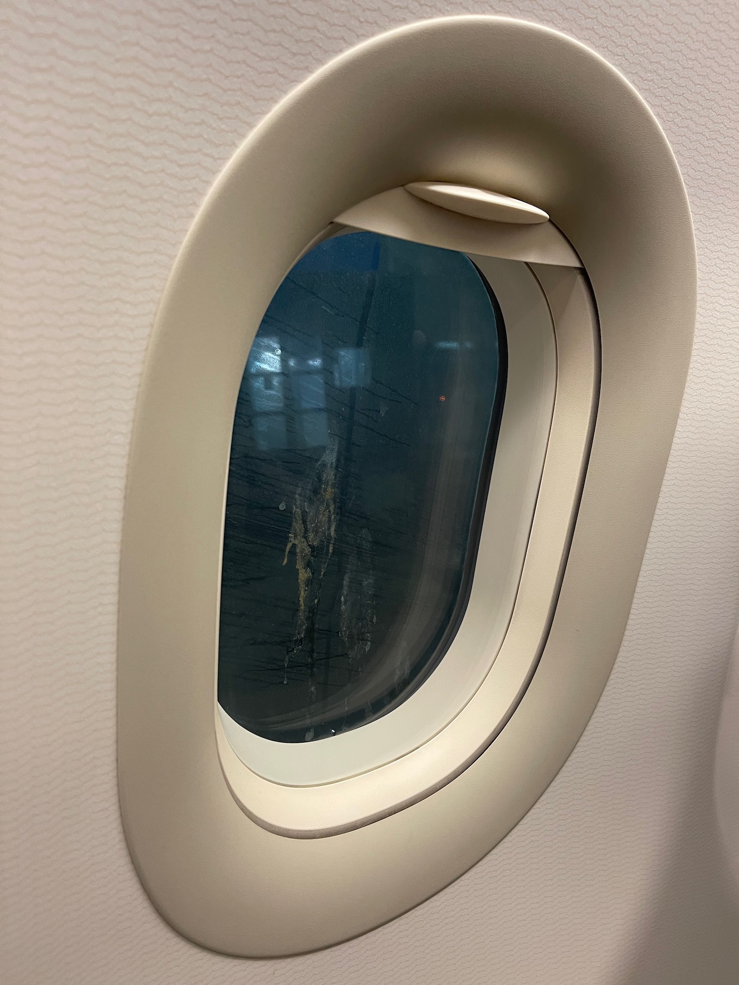 a window on an airplane