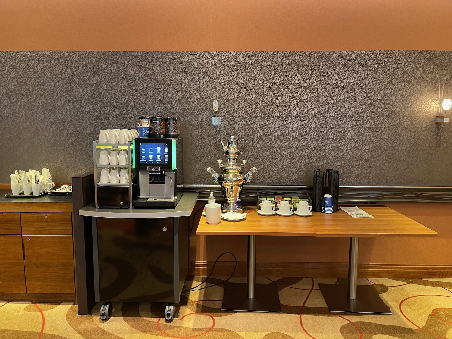 a coffee machine on a table