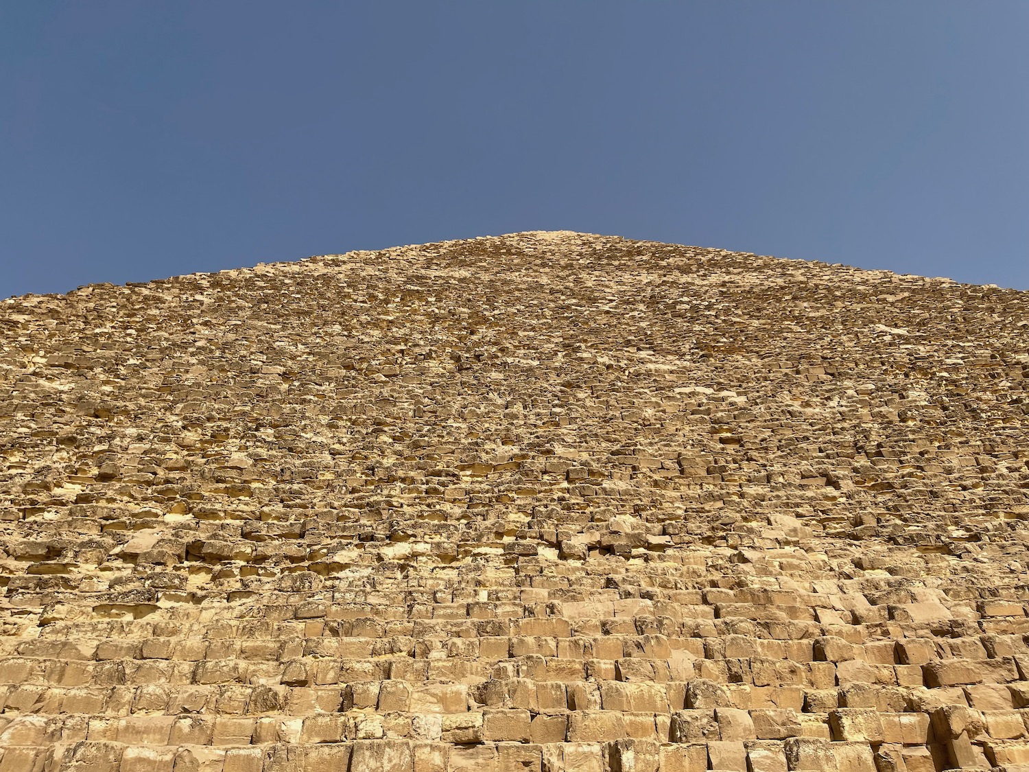 a pyramid of bricks