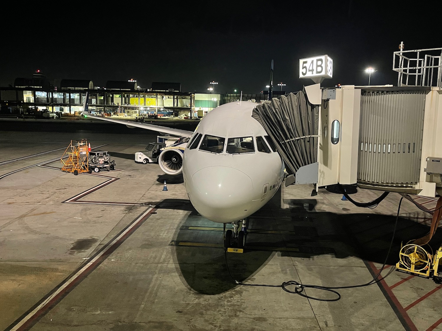 an airplane at an airport