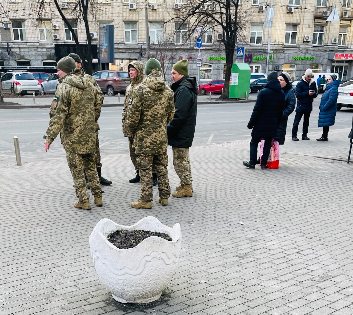 a group of people in military uniforms