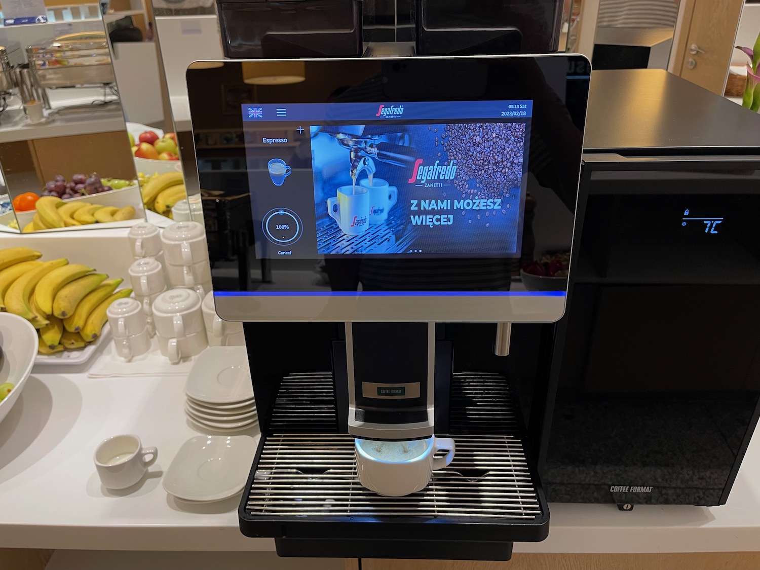 a machine with a screen on it