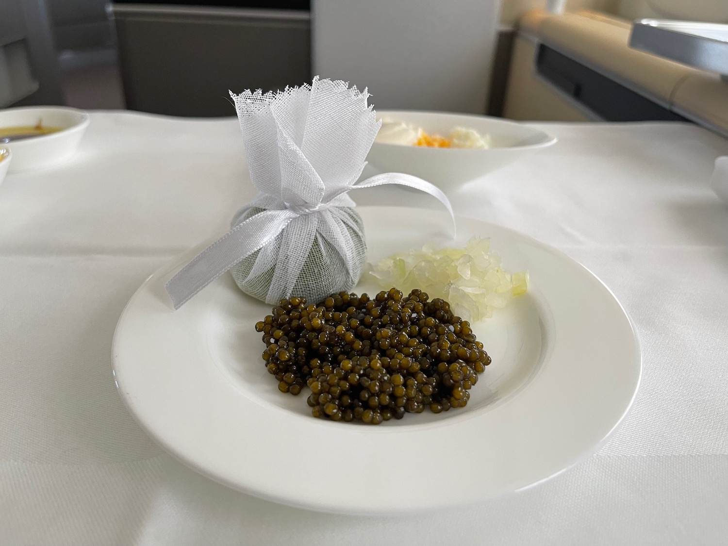 a plate of food on a table