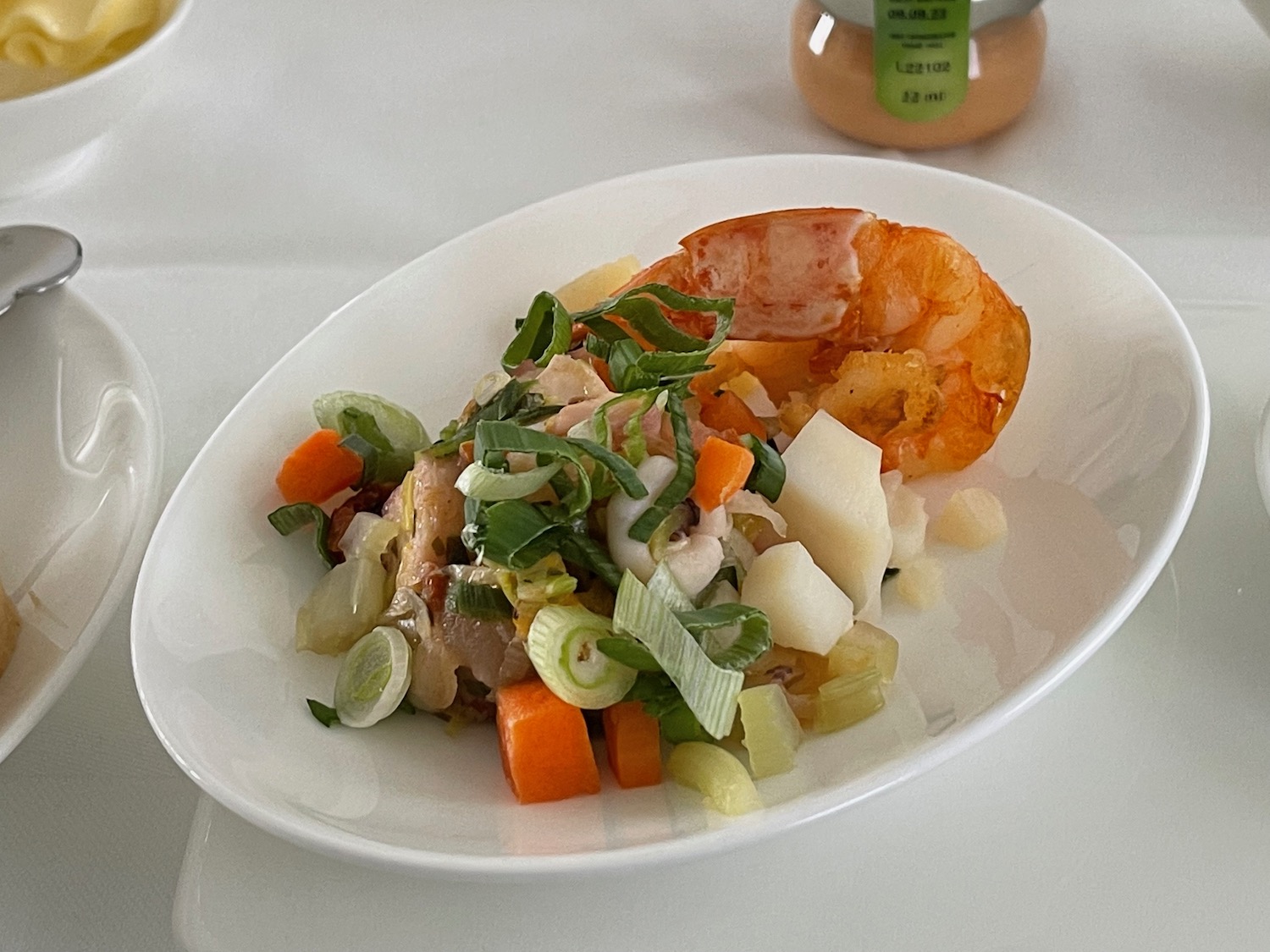 a plate of food on a table