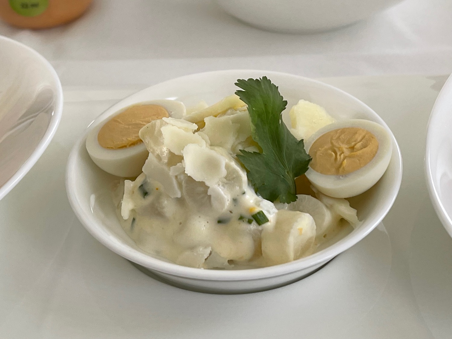 a bowl of food on a table