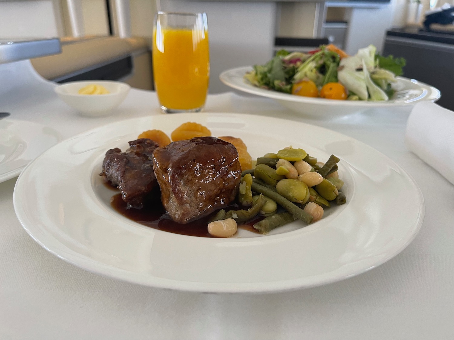 a plate of food on a table