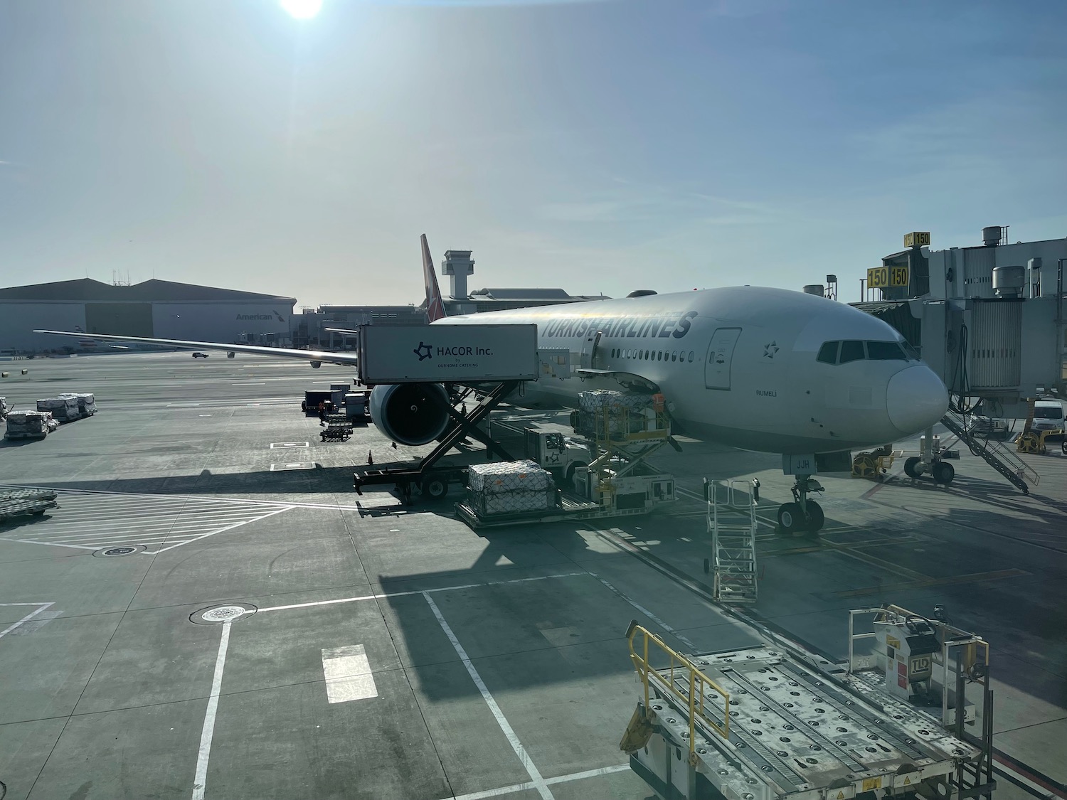 an airplane at an airport