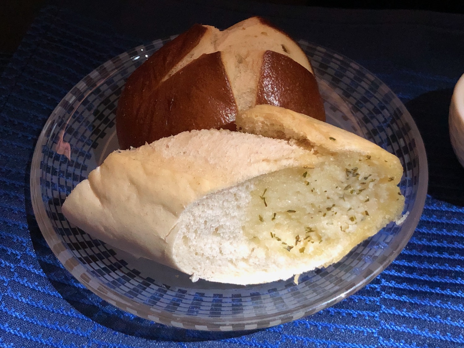 a bread on a plate