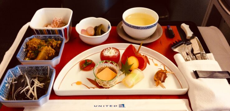 United Airlines Japanese Meal