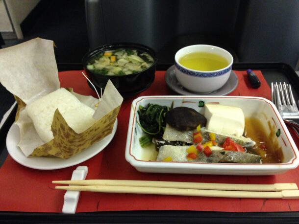 Japanese Meal In United Airlines Business Class - Live and Let's Fly