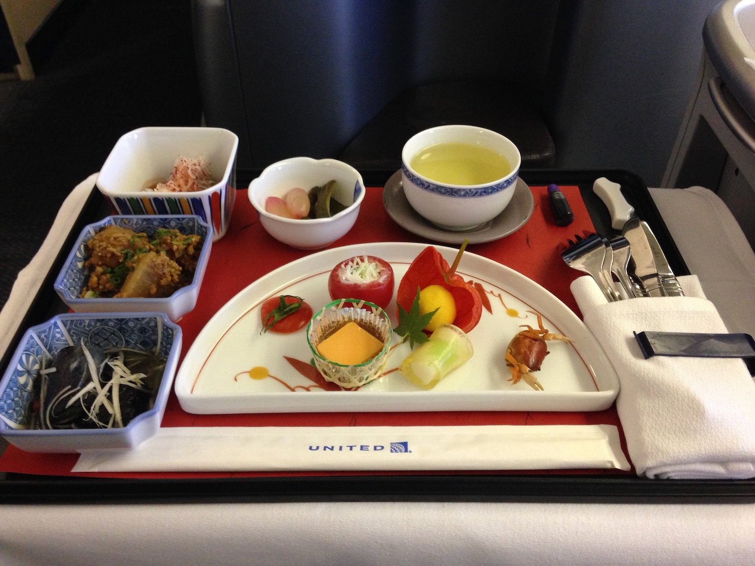 a tray of food on a tray