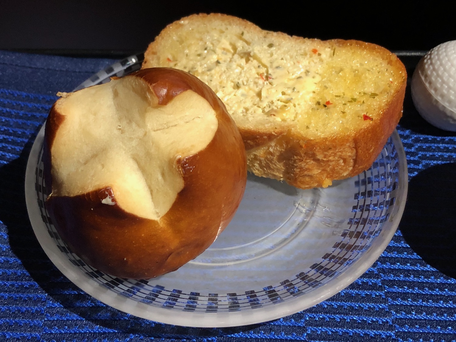 a bread on a plate