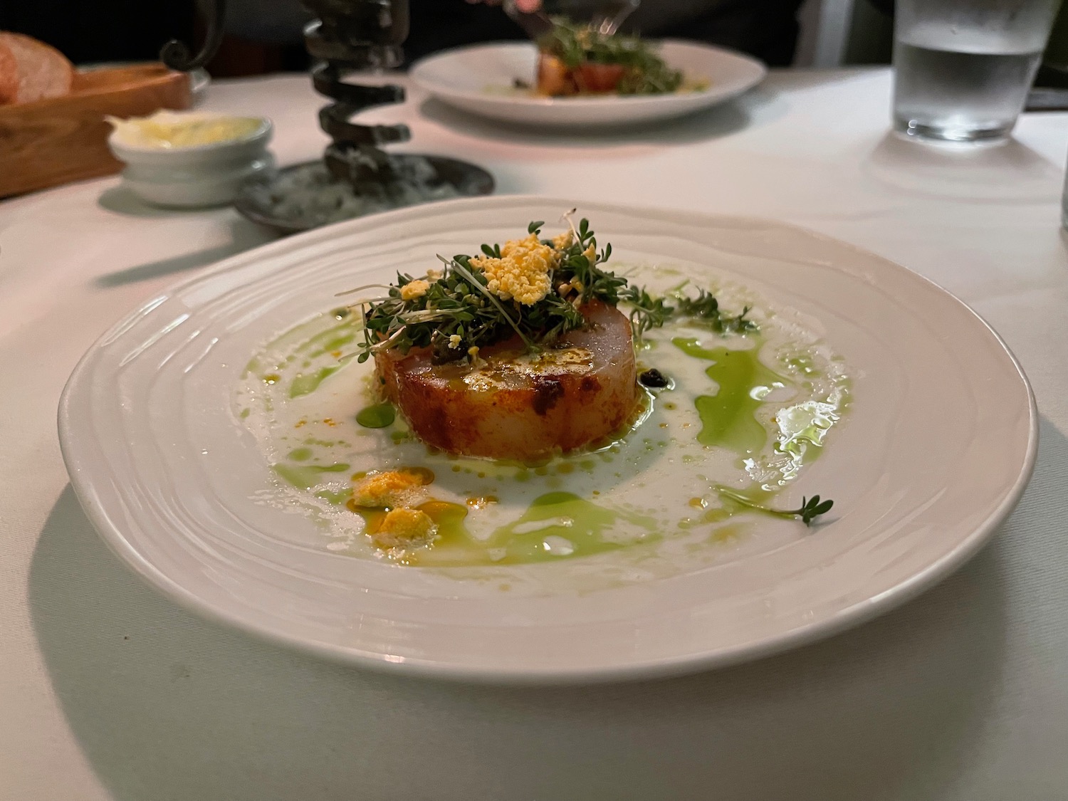 a plate of food on a table