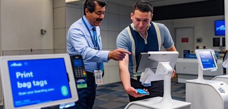 a man pointing at a device